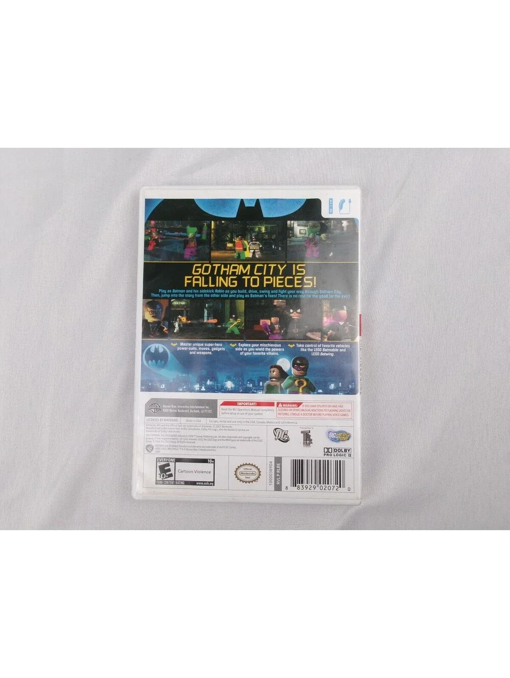 LEGO Batman The Videogame Nintendo Wii 2008 Complete w/ Manual Tested